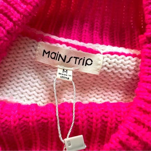 NWT Main Strip ‘Heart’ Sweater M/L - Picture 12 of 14